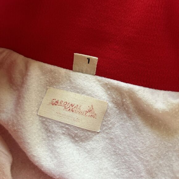 Vintage 80's‎ Cardinal Transport Trucking Red Large Button Jacket Trucker Garage - Picture 7 of 7